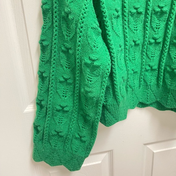 NWT Cider Green Knit Sweater - Picture 3 of 9